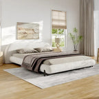 Christopher Knight Home Williams Telaio Letto Imbottito in Bouclé – Capacità 227 kg, Queen o King, Nessuna Rete a Molle Necessaria