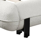 Christopher Knight Home Williams Telaio Letto Imbottito in Bouclé – Capacità 227 kg, Queen o King, Nessuna Rete a Molle Necessaria
