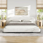 Christopher Knight Home Williams Telaio Letto Imbottito in Bouclé – Capacità 227 kg, Queen o King, Nessuna Rete a Molle Necessaria