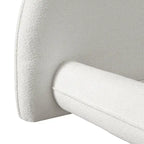 Christopher Knight Home Williams Telaio Letto Imbottito in Bouclé – Capacità 227 kg, Queen o King, Nessuna Rete a Molle Necessaria