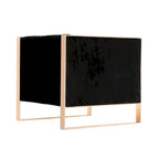 Poltrona d'Appoggio in Velluto Mid-Century con Struttura Color Oro Rosa – Set da 2, Capacità 136 kg, Completamente Assemblata