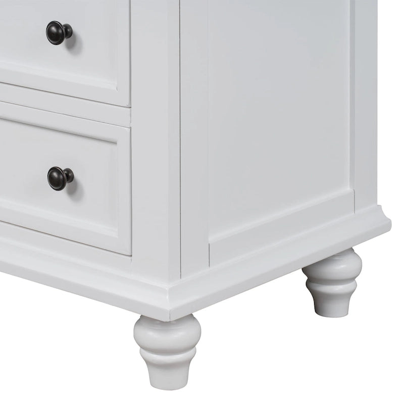 Tavolino da Divano in Legno di Pino a 3 Cassetti con Vassoio Estraibile – 4 Colori, Capacità Cassetto 25 kg