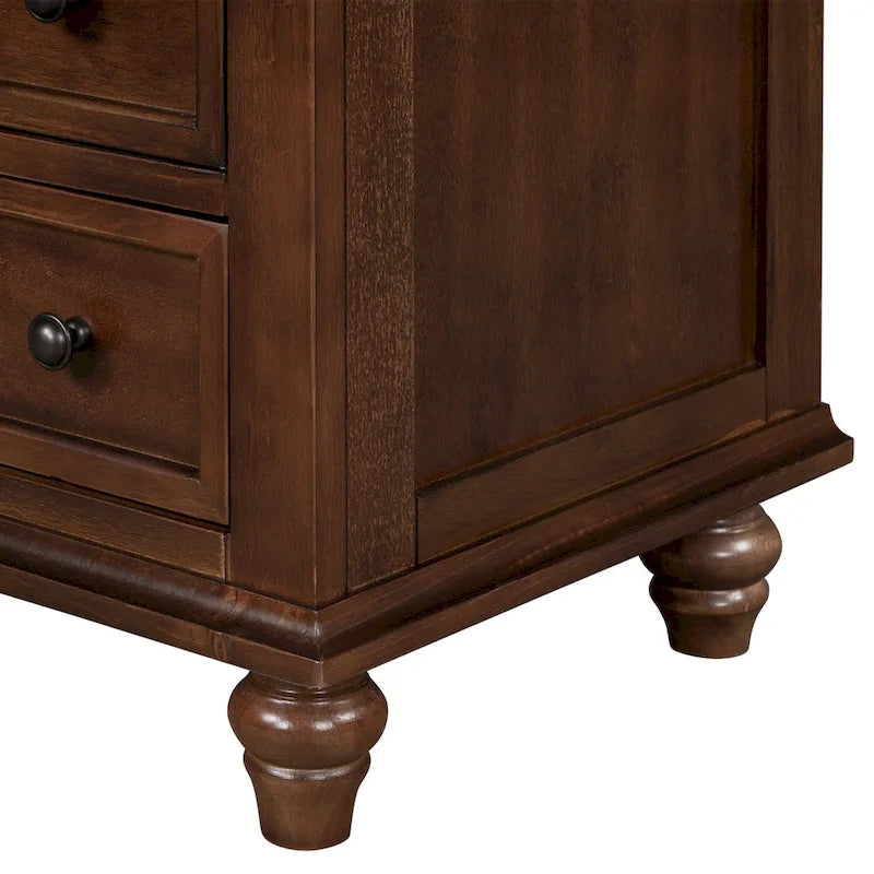 Tavolino da Divano in Legno di Pino a 3 Cassetti con Vassoio Estraibile – 4 Colori, Capacità Cassetto 25 kg