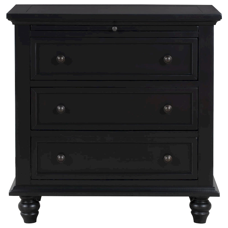 Tavolino da Divano in Legno di Pino a 3 Cassetti con Vassoio Estraibile – 4 Colori, Capacità Cassetto 25 kg