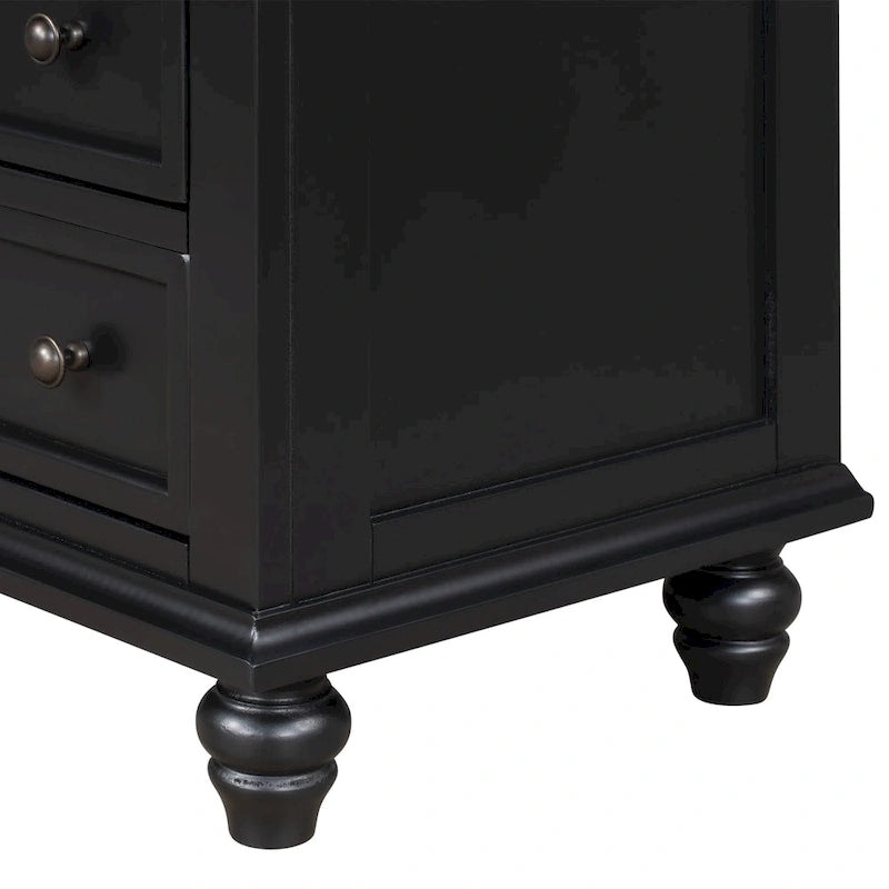 Tavolino da Divano in Legno di Pino a 3 Cassetti con Vassoio Estraibile – 4 Colori, Capacità Cassetto 25 kg