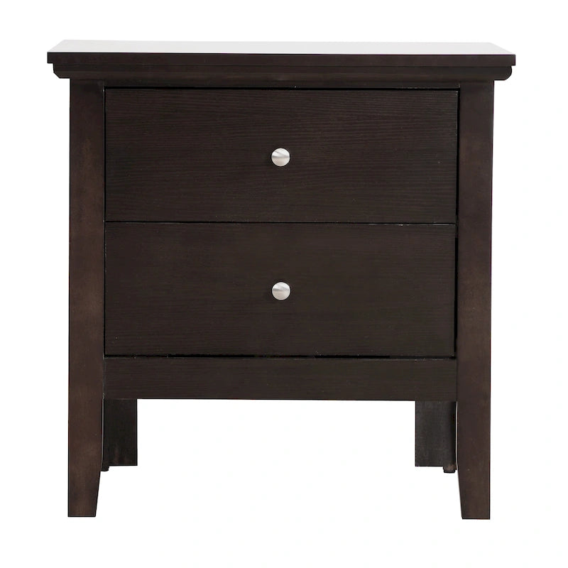 Comodino Primo a 2 Cassetti – Finitura Giallo Vivo, Antigraffio, Nessun Montaggio Richiesto, 61 cm H