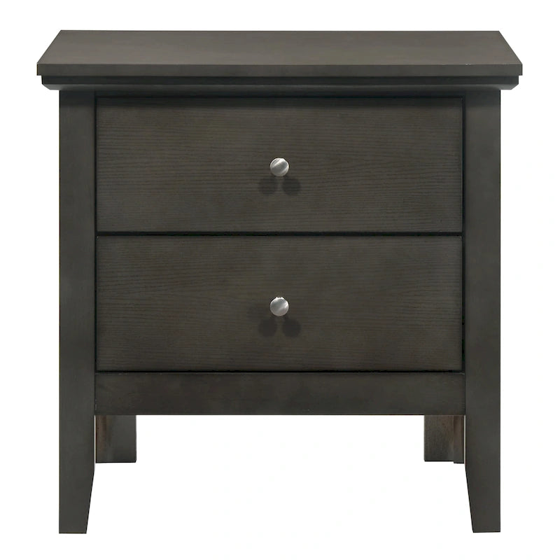 Comodino Primo a 2 Cassetti – Finitura Giallo Vivo, Antigraffio, Nessun Montaggio Richiesto, 61 cm H