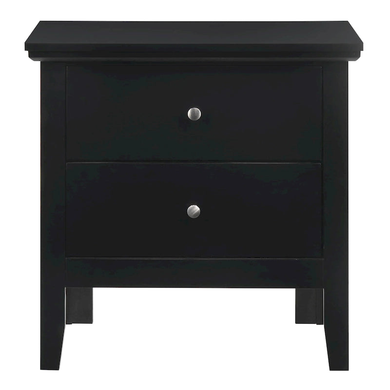 Comodino Primo a 2 Cassetti – Finitura Giallo Vivo, Antigraffio, Nessun Montaggio Richiesto, 61 cm H