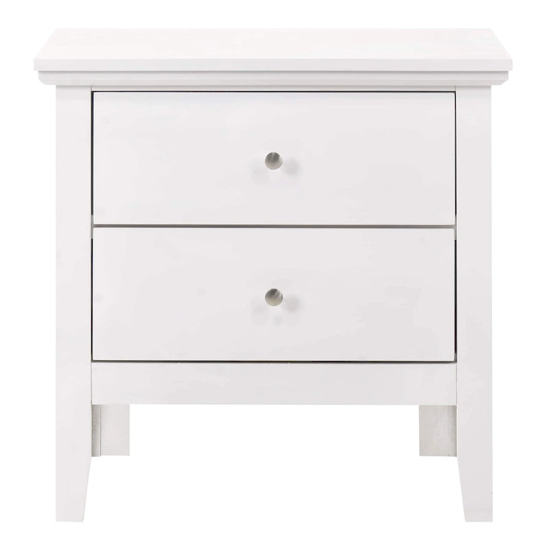 Comodino Primo a 2 Cassetti – Finitura Giallo Vivo, Antigraffio, Nessun Montaggio Richiesto, 61 cm H