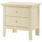Comodino Primo a 2 Cassetti – Finitura Giallo Vivo, Antigraffio, Nessun Montaggio Richiesto, 61 cm H
