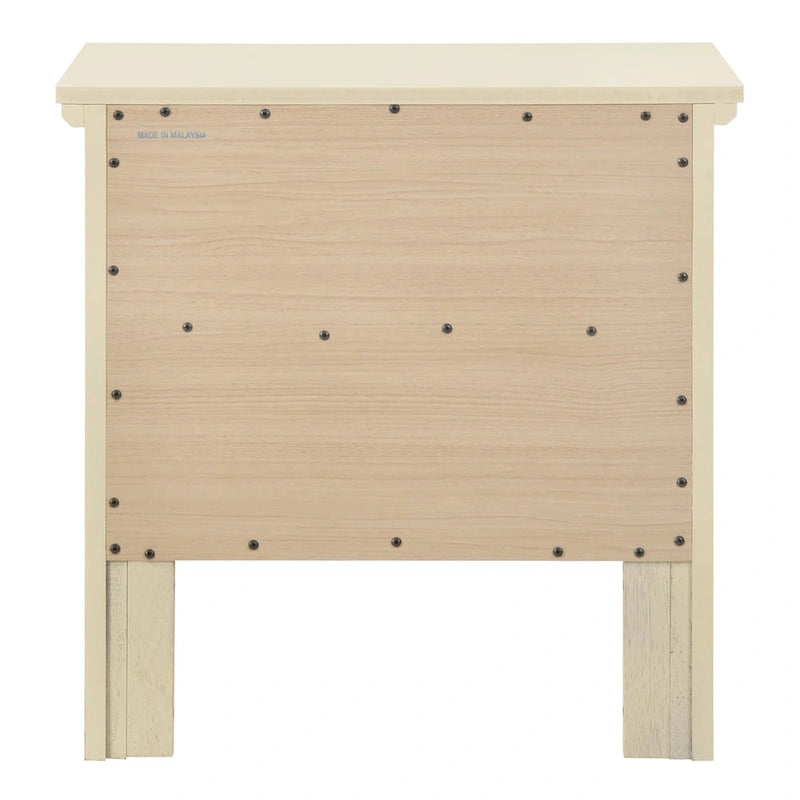 Comodino Primo a 2 Cassetti – Finitura Giallo Vivo, Antigraffio, Nessun Montaggio Richiesto, 61 cm H