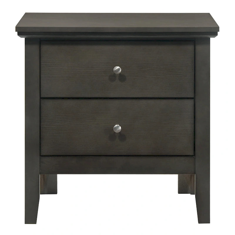 Comodino Primo a 2 Cassetti – Finitura Giallo Vivo, Antigraffio, Nessun Montaggio Richiesto, 61 cm H