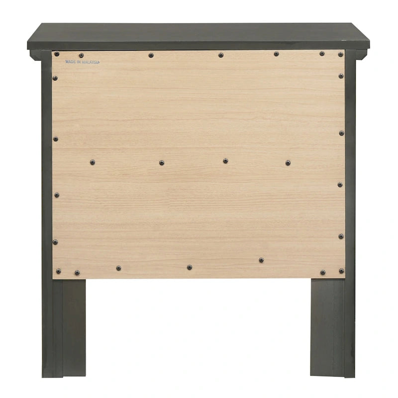 Comodino Primo a 2 Cassetti – Finitura Giallo Vivo, Antigraffio, Nessun Montaggio Richiesto, 61 cm H