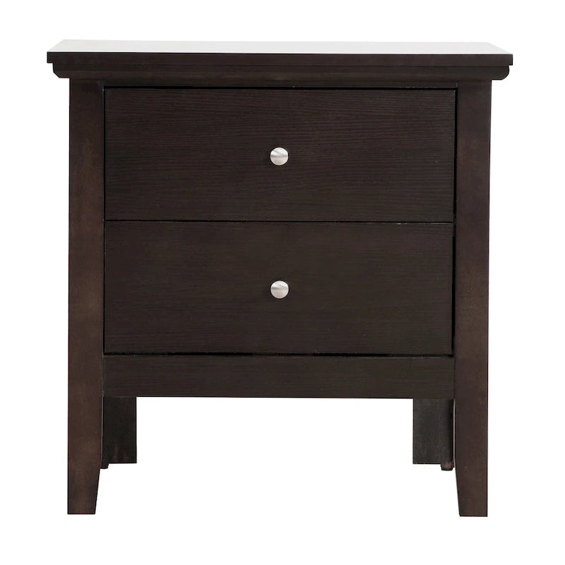 Comodino Primo a 2 Cassetti – Finitura Giallo Vivo, Antigraffio, Nessun Montaggio Richiesto, 61 cm H