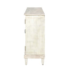 Credenza Angel tradizionale anticata – 152 cm L, motivo a rombi sulle ante, 4 ripiani regolabili