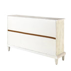 Credenza Angel tradizionale anticata – 152 cm L, motivo a rombi sulle ante, 4 ripiani regolabili