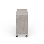 Mobili di America Sene Carrello Buffet Contemporaneo – 4 Ripiani, Portabottiglie & Portacalici, Nero o Noce
