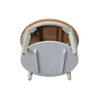 Tavolino rotondo Vista International Concepts – Parawood massiccio, ripiano inferiore, finiture multiple, 38"