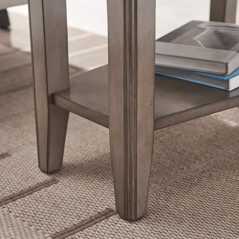 Tavolino a Cuneo Reclinabile in Legno Massello con Scaffale Espositivo – Design Salvaspazio