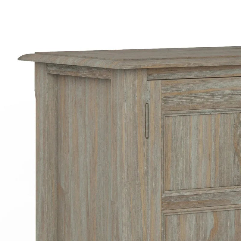 Mobiletto basso contenitore WYNDENHALL Portland in legno massello – 30"L, 2 ripiani regolabili, finitura laccata NC, 1 anno di garanzia