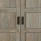 Mobiletto basso contenitore WYNDENHALL Portland in legno massello – 30"L, 2 ripiani regolabili, finitura laccata NC, 1 anno di garanzia
