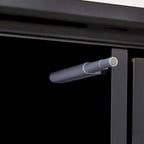 Simple Living Reflections Credenza Specchio – Ante a X, 3 Ripiani Regolabili, Finitura Invecchiata, 132 cm L