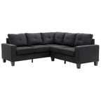 Glory Furniture Divano Sezionale in Tessuto Twill Newbury – Seduta con Molle Insacchettate, Larghezza 82", Ideale per Spazi Piccoli
