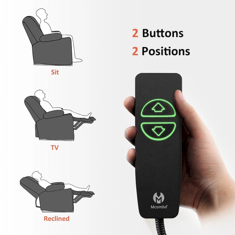 Poltrona reclinabile elettrica con calore e massaggio – 6 punti di vibrazione, porte USB, portabicchieri, 145 kg
