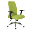 Sedia da ufficio Evanston High-Back – Supporto lombare integrato, inclinazione bloccabile, base cromata, rotelle per carichi pesanti
