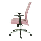 Sedia da ufficio Evanston High-Back – Supporto lombare integrato, inclinazione bloccabile, base cromata, rotelle per carichi pesanti