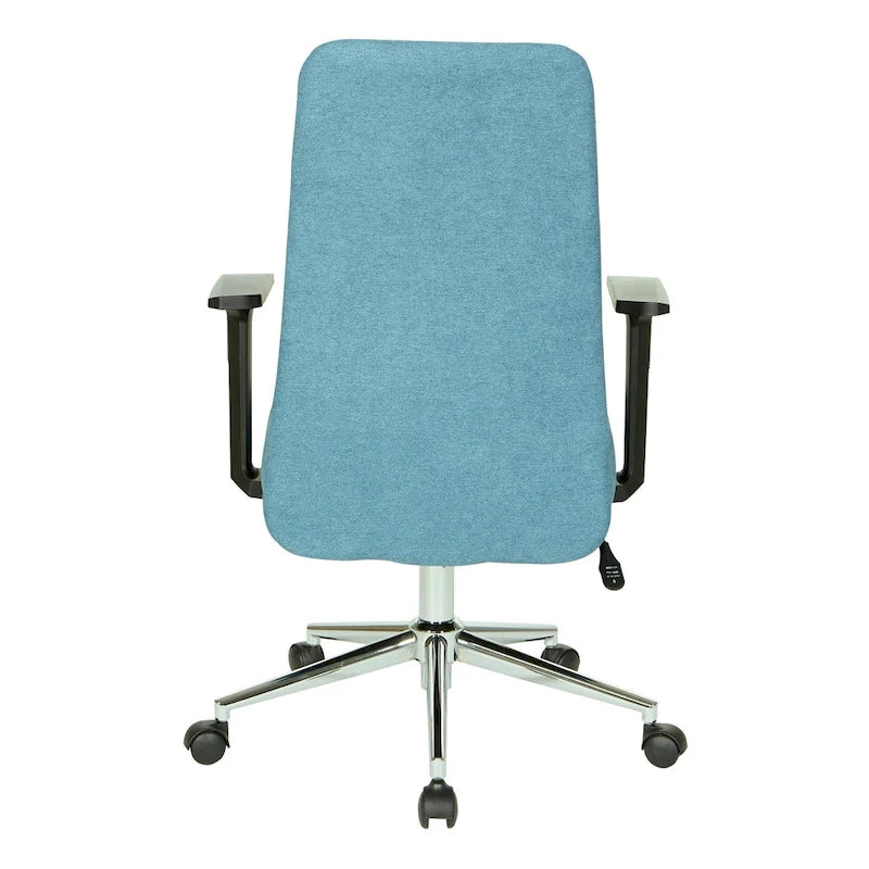 Sedia da ufficio Evanston High-Back – Supporto lombare integrato, inclinazione bloccabile, base cromata, rotelle per carichi pesanti