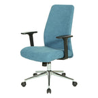 Sedia da ufficio Evanston High-Back – Supporto lombare integrato, inclinazione bloccabile, base cromata, rotelle per carichi pesanti