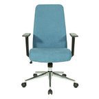 Sedia da ufficio Evanston High-Back – Supporto lombare integrato, inclinazione bloccabile, base cromata, rotelle per carichi pesanti
