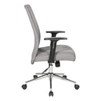 Sedia da ufficio Evanston High-Back – Supporto lombare integrato, inclinazione bloccabile, base cromata, rotelle per carichi pesanti