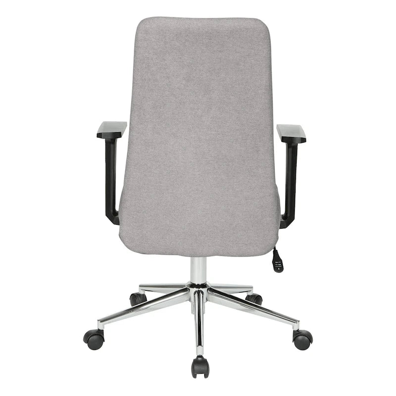 Sedia da ufficio Evanston High-Back – Supporto lombare integrato, inclinazione bloccabile, base cromata, rotelle per carichi pesanti