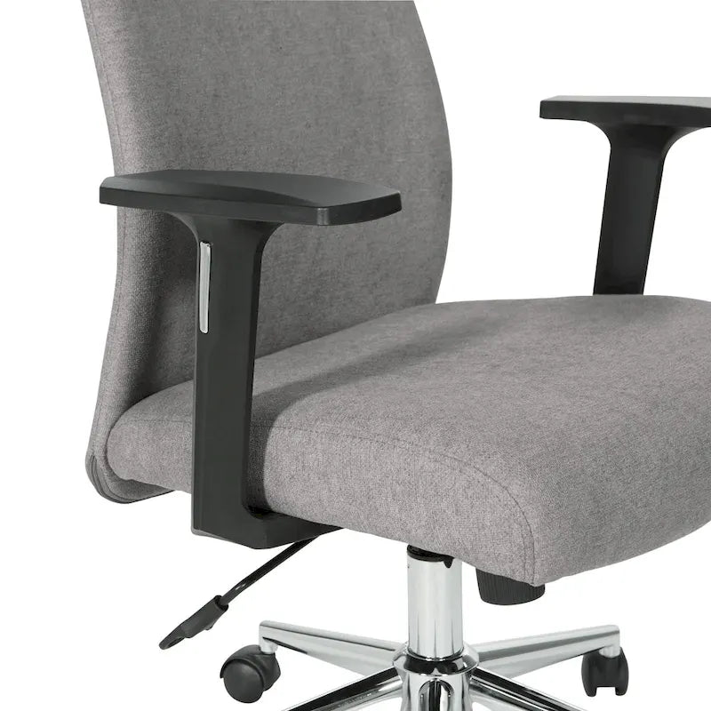 Sedia da ufficio Evanston High-Back – Supporto lombare integrato, inclinazione bloccabile, base cromata, rotelle per carichi pesanti