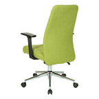 Sedia da ufficio Evanston High-Back – Supporto lombare integrato, inclinazione bloccabile, base cromata, rotelle per carichi pesanti
