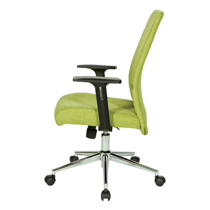 Sedia da ufficio Evanston High-Back – Supporto lombare integrato, inclinazione bloccabile, base cromata, rotelle per carichi pesanti