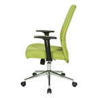 Sedia da ufficio Evanston High-Back – Supporto lombare integrato, inclinazione bloccabile, base cromata, rotelle per carichi pesanti