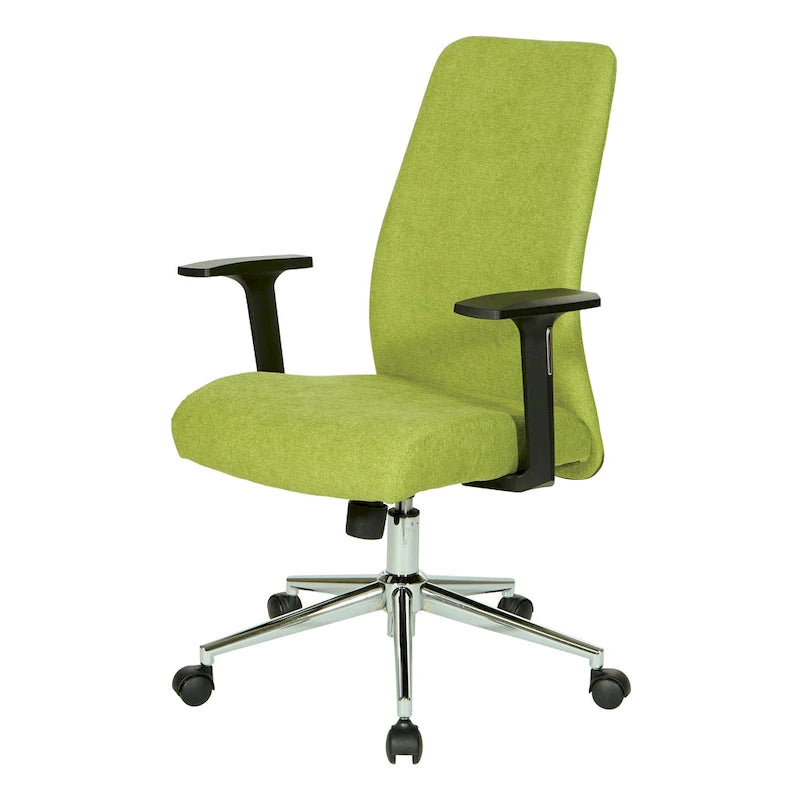 Sedia da ufficio Evanston High-Back – Supporto lombare integrato, inclinazione bloccabile, base cromata, rotelle per carichi pesanti
