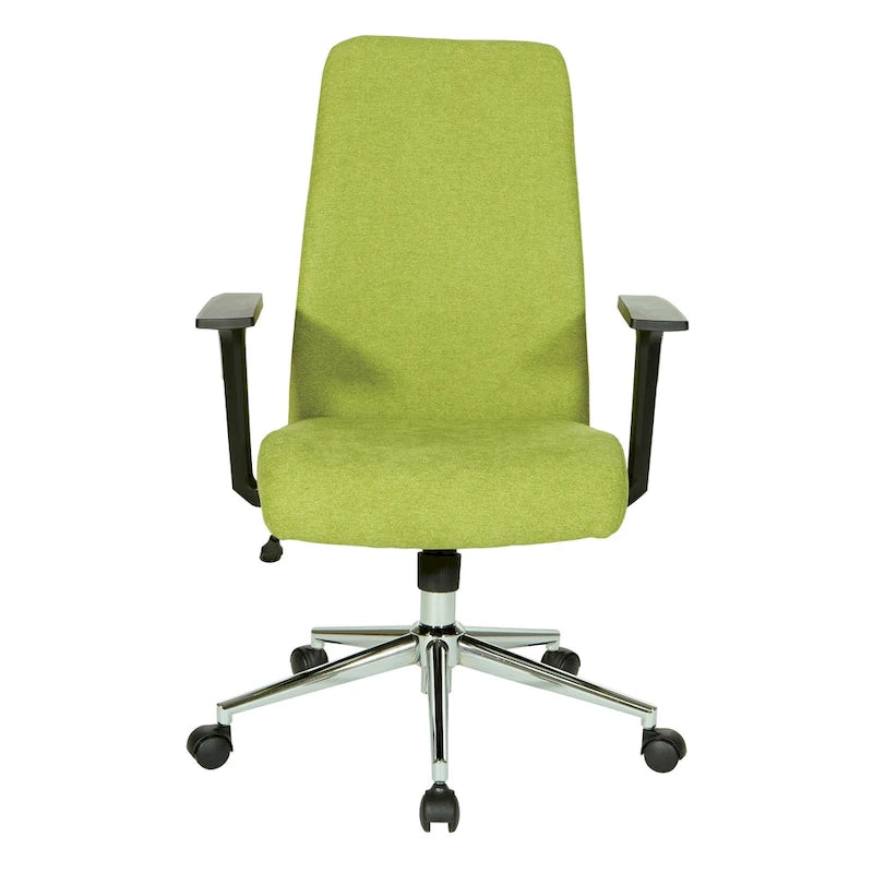 Sedia da ufficio Evanston High-Back – Supporto lombare integrato, inclinazione bloccabile, base cromata, rotelle per carichi pesanti
