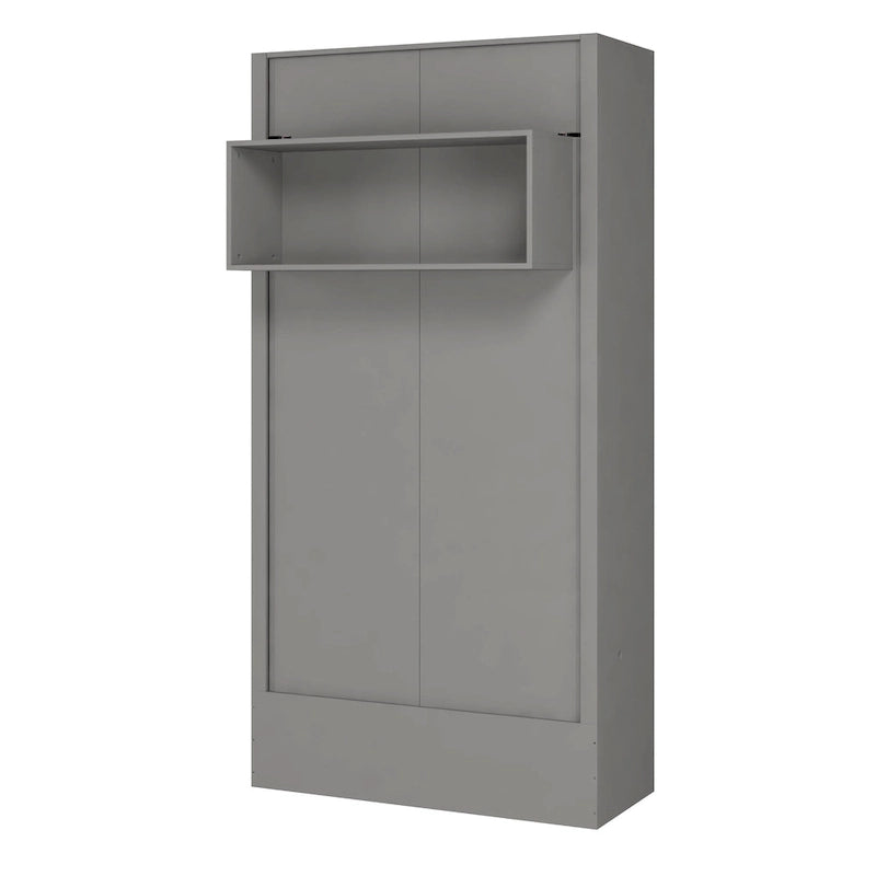 Letto a scomparsa matrimoniale Oakland Living Easy Lift con mensola espositiva – Sistema a doppio pistone, capacità 450 kg, 5 colori