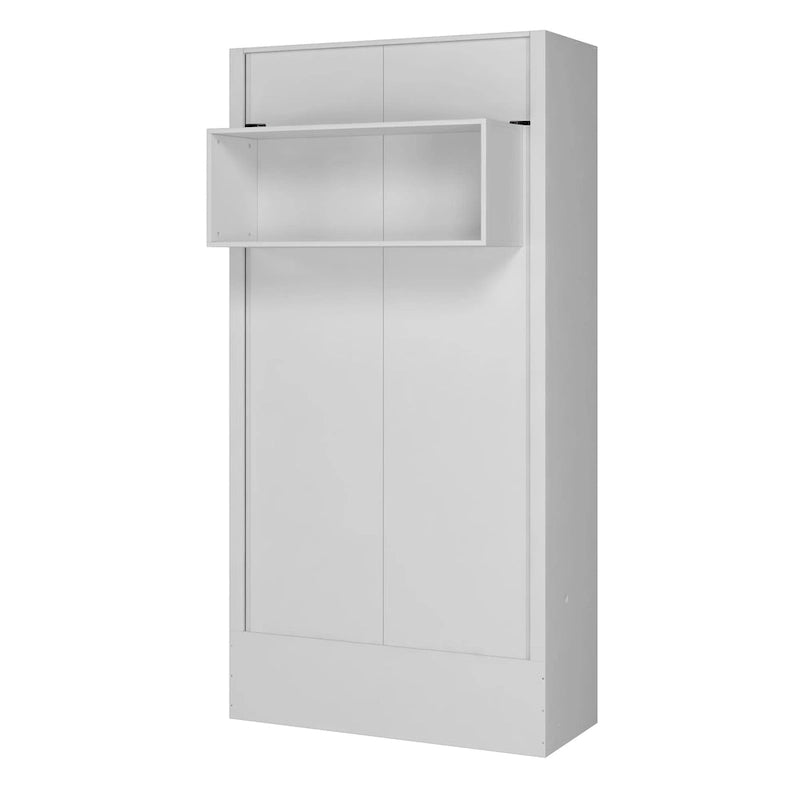 Letto a scomparsa matrimoniale Oakland Living Easy Lift con mensola espositiva – Sistema a doppio pistone, capacità 450 kg, 5 colori