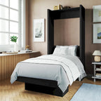 Letto a scomparsa matrimoniale Oakland Living Easy Lift con mensola espositiva – Sistema a doppio pistone, capacità 450 kg, 5 colori