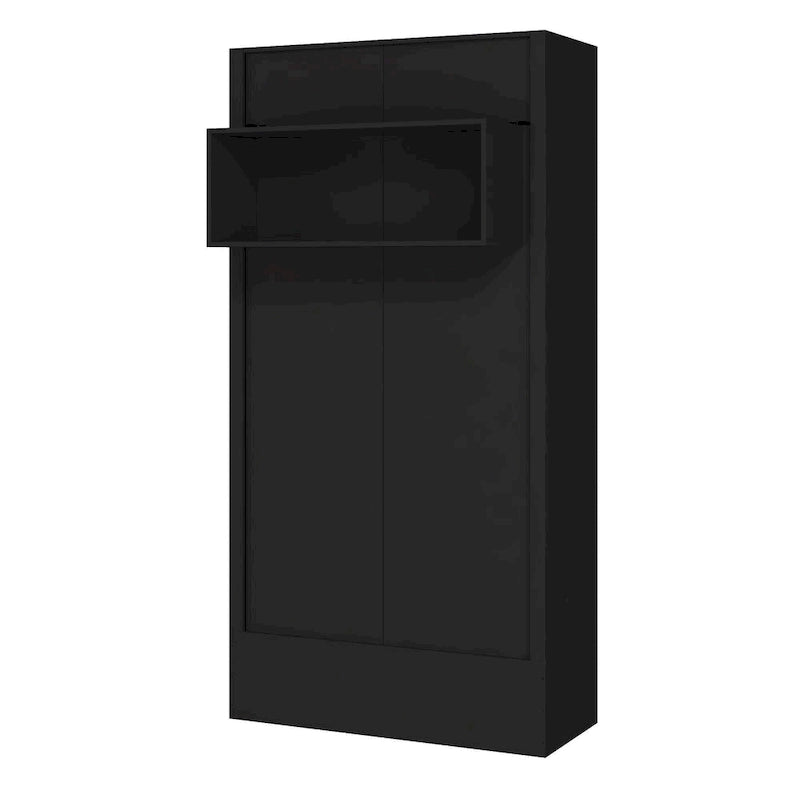 Letto a scomparsa matrimoniale Oakland Living Easy Lift con mensola espositiva – Sistema a doppio pistone, capacità 450 kg, 5 colori
