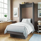 Letto a scomparsa matrimoniale Oakland Living Easy Lift con mensola espositiva – Sistema a doppio pistone, capacità 450 kg, 5 colori