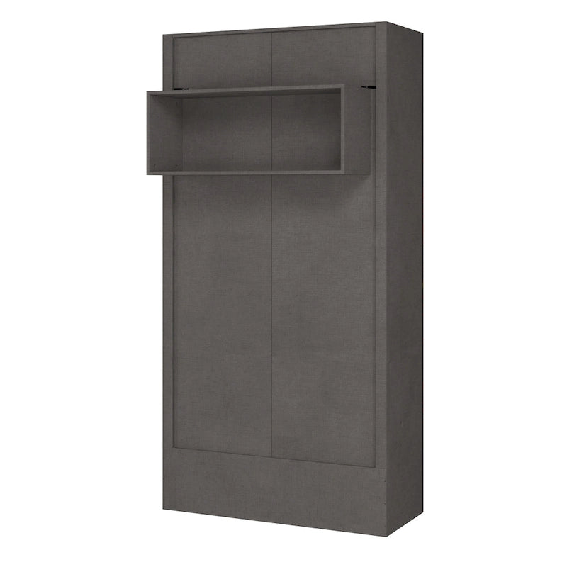 Letto a scomparsa matrimoniale Oakland Living Easy Lift con mensola espositiva – Sistema a doppio pistone, capacità 450 kg, 5 colori