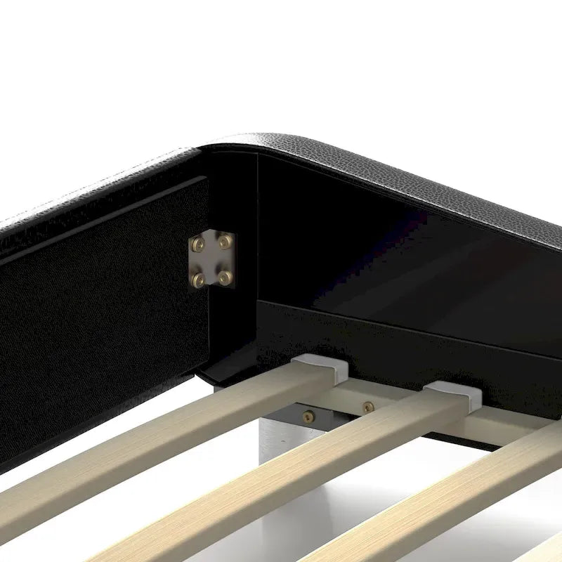 Letto King con luci LED – RGB telecomandato, stazione di ricarica integrata, testiera regolabile a 120°, capacità 500 kg