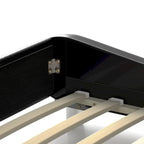 Letto King con luci LED – RGB telecomandato, stazione di ricarica integrata, testiera regolabile a 120°, capacità 500 kg