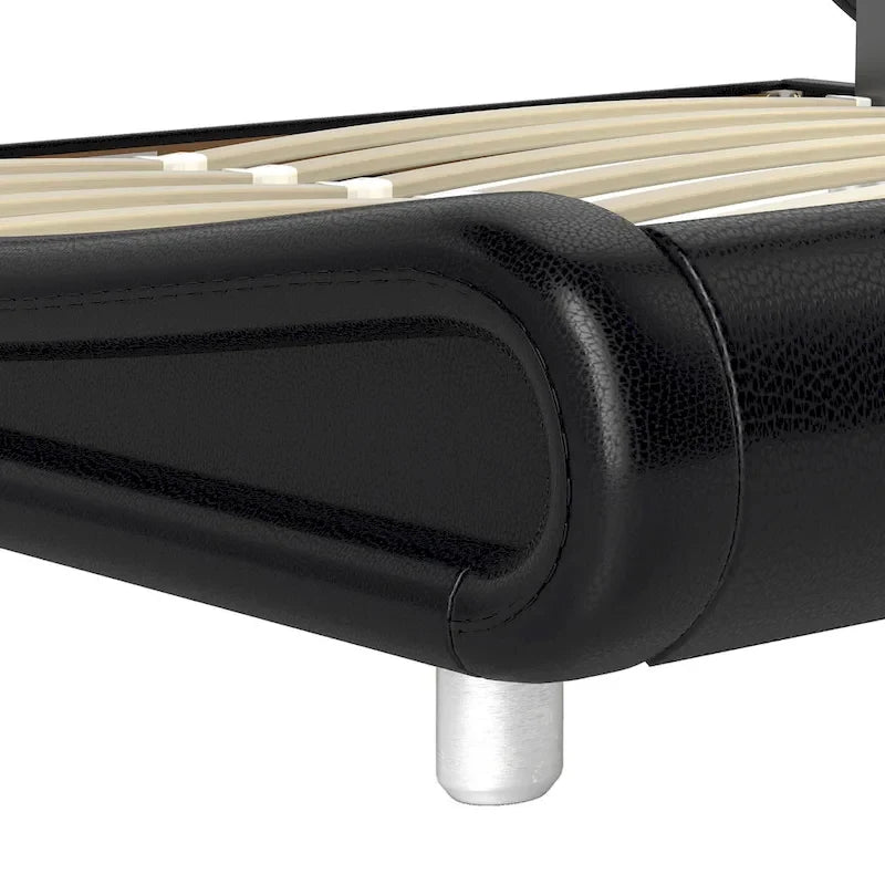 Letto King con luci LED – RGB telecomandato, stazione di ricarica integrata, testiera regolabile a 120°, capacità 500 kg